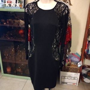 Black long sleeve Pencil Dress